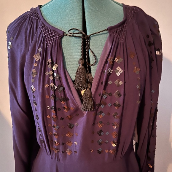 Free People ‘Desert Perfume’ Dress in Blue Indigo Size 6. NWT - Picture 2 of 8